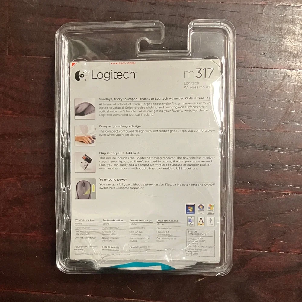 Logitech M317 Wireless Mouse - Fun Design - Picture 2 of 3